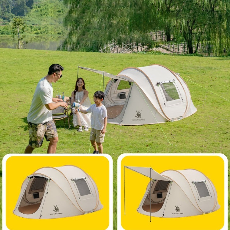 Emergency Mylar Tent - Tents Outdoor Camping Waterproof One Touch