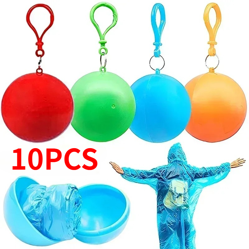 10PCS Colorful Mini Portable R - đánh giá và giá Emergency Poncho Rain
