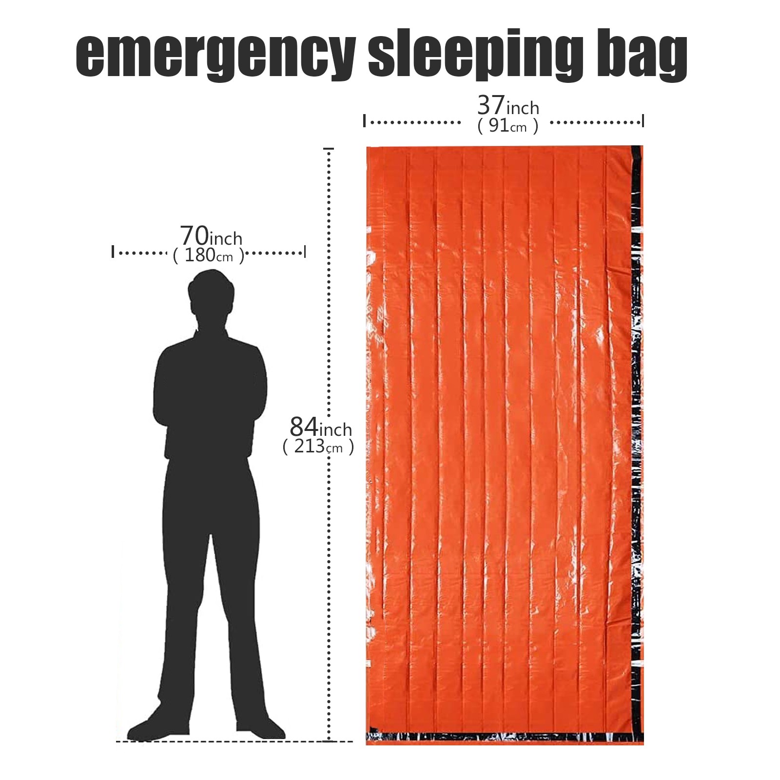 Emergency Sleeping Bag, Mylar  - đánh giá và giá Emergency Mylar Tent